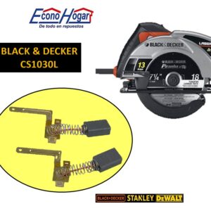 BROCHA CARBON SIERRA CIRCULAR LASER BLACK & DECKER 7-1/4" CS1030L