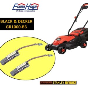 BROCHA CARBON CORTAGRAMA ELECTRICA 4 RUEDA BLACK & DECKER GR1000-B3