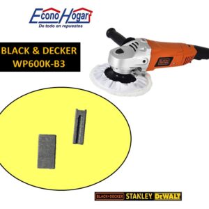 BROCHA CARBON PULIDORA BLACK & DECKER 5" WP600K-B3