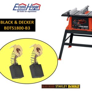 BROCHA CARBON SIERRA DE MESA BLACK & DECKER 10" BDTS1800-B3