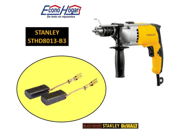 BROCHA CARBON TALADRO PERCUTO STANLEY 1/2" STHD8013-B3
