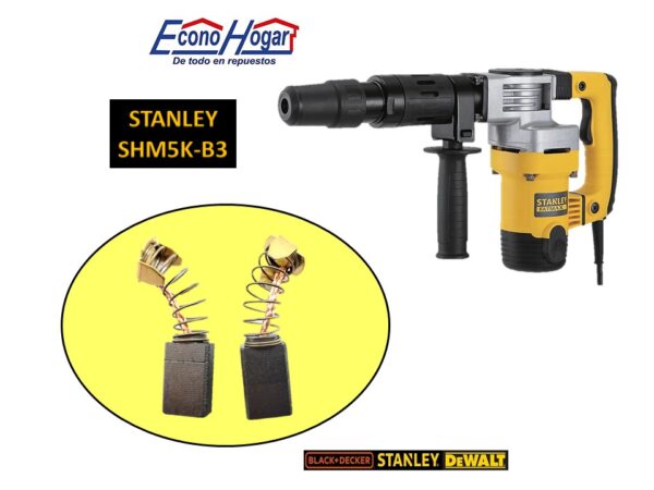 BROCHA CARBON ROTOMARTILLO STANLEY SHM5K-B3