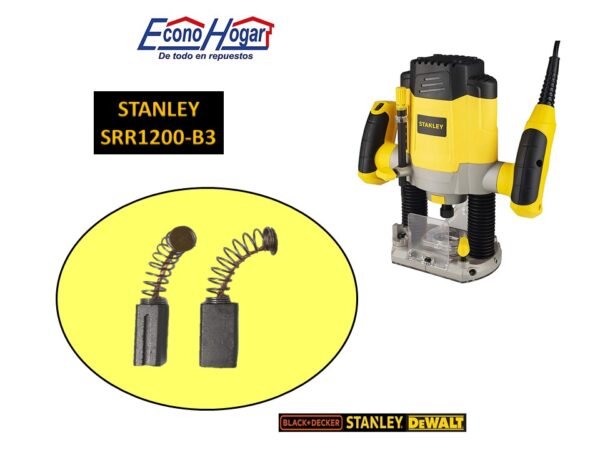 BROCHA CARBON ROUTER STANLEY SRR1200-B3