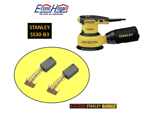 BROCHA CARBON LIJADORA STANLEY SS30-B3