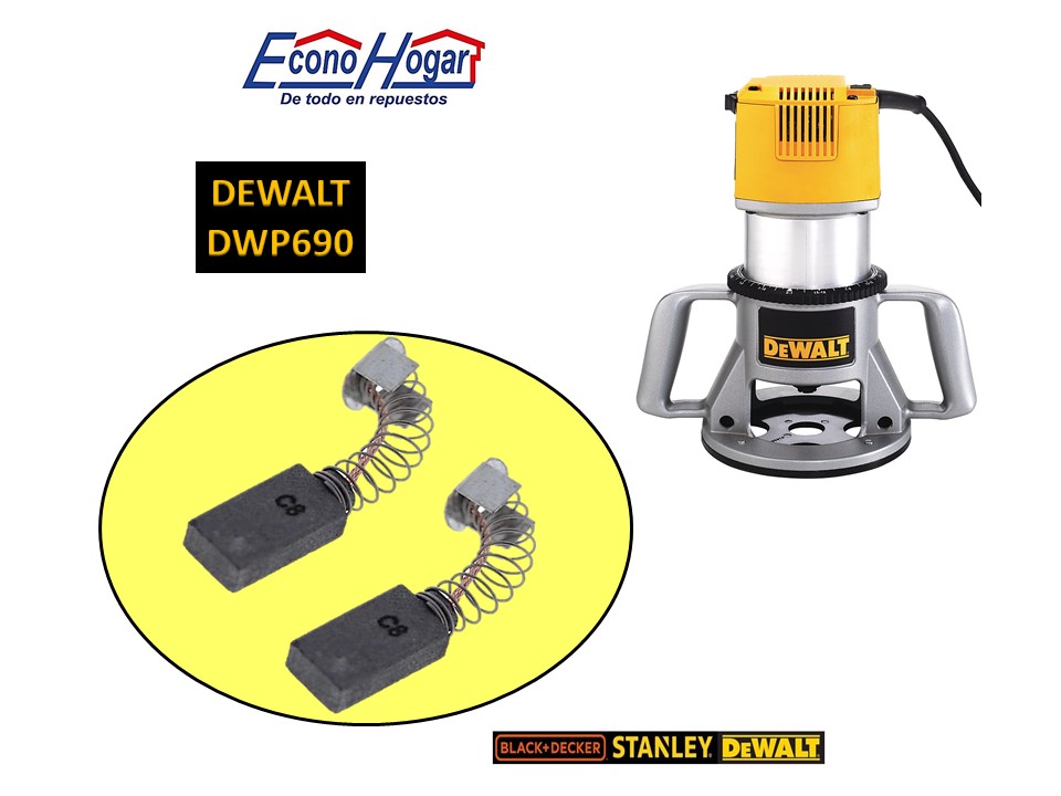 BROCHA CARBON ROUTER DEWALT DWP690 T1 | EconoHogar