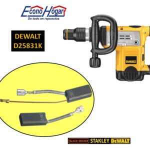 BROCHA CARBON ROTOMARTILLO CINCELADOR SDS MAX 8J DEWALT D25831K