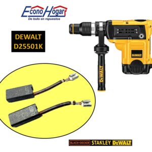 BROCHA CARBON ROTOMARTILLO COMBINADO SDS MAX 8J 6.1kg DEWALT D25501K