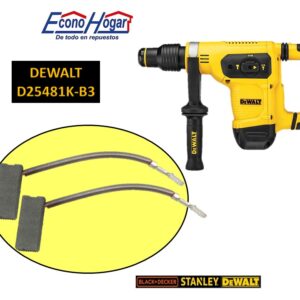 BROCHA CARBON ROTOMARTILLO SDS MAX 6kg DEWALT D25481K-B3
