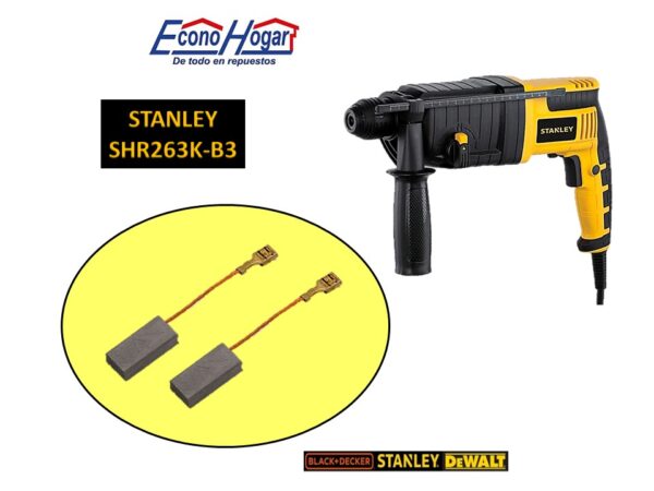 BROCHA CARBON ROTOMARTILLO SDS PLUS 1" STANLEY SHR263K-B3