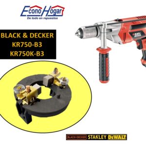 PORTA BROCHA CON BROCHA TALADRO 1/2" B&D KR750-B3