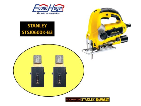 PORTA BROCHA CON BROCHA CALADORA 600W STANLEY STSJ0600K-B3