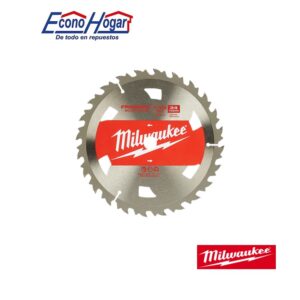 DISCO DE CORTE MADERA 7-1/4" 24T DIENTES MILWAUKEE PARA SIERRA CIRCULAR