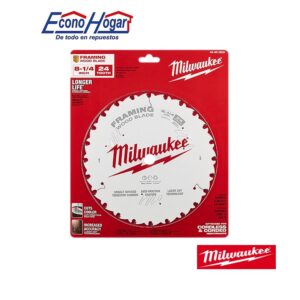 DISCO DE CORTE MADERA 8-1/4" 24T DIENTES MILWAUKEE PARA SIERRA CIRCULAR