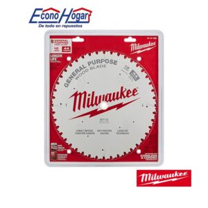 DISCO DE CORTE MADERA 12" 44T DIENTES MILWAUKEE SIERRA INGLETADOR