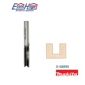 BROCA (FRESADORA) DE ROUTER RECTA 1 FILO 1/4" X 1/4" X 2" MAKITA