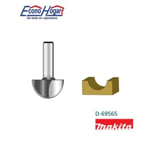 BROCA (FRESADORA) DE ROUTER TIPO U 2 FILOS 1/4" X 3/8" X 1-5/8" MAKITA