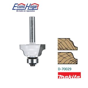 BROCA (FRESADORA) DE ROUTER TIPO ROMANA 1/4" X 1-1/2" X 2-3/8" MAKITA