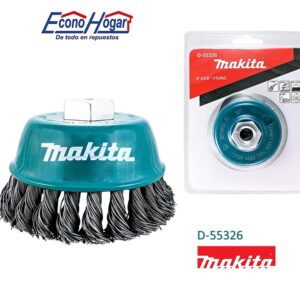 CEPILLO DE COPA ALAMBRE TRENZADO 4" X 5/8" MAKITA