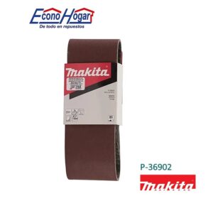 LIJA DE BANDA ABRASIVO MADERA 4" X 24" 100x610mm G80 5PZ MAKITA
