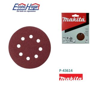 HOJA DE LIJA REDONDO 5" 125mm G400 10PZ MAKITA