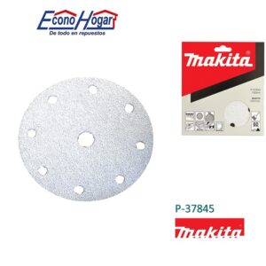 HOJA DE LIJA REDONDO 6" 150mm G60 10PZ ESPECIAL PINTURA MAKITA