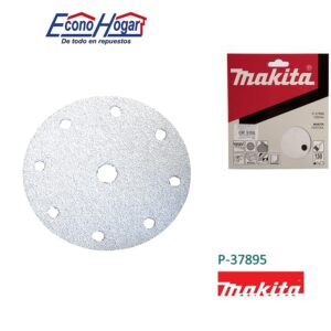HOJA DE LIJA REDONDO 6" 150mm G180 10PZ ESPECIAL PINTURA MAKITA