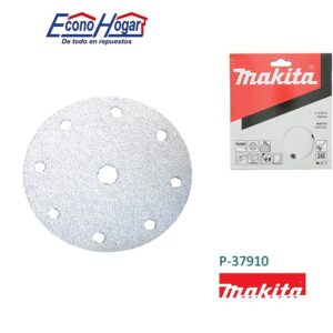 HOJA DE LIJA REDONDO 6" 150mm G240 10PZ ESPECIAL PINTURA MAKITA