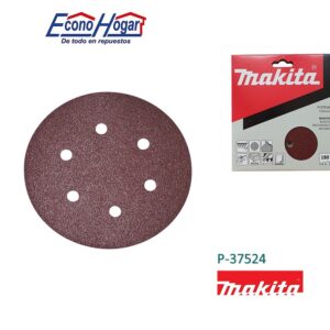 HOJA DE LIJA REDONDO 6" 150mm G180 10PZ ESPECIAL PINTURA MAKITA