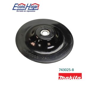 ALMOHADILLA DE RESPALDO DE GOMA 5" USO DE LIJADORA GV5010 MAKITA