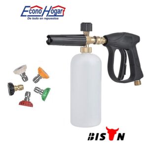 CAÑÓN DE ESPUMA CON PISTOLA Y BOLILLA 4000PSI