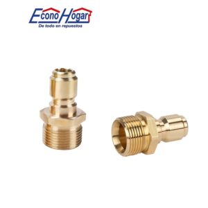 CONECTOR RAPIDO PLUG 3/8CRP X M22 MACHO BRONCE