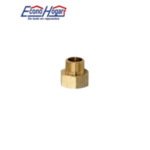 CONECTOR REDUCION 1/4 X 1/4 BRONCE