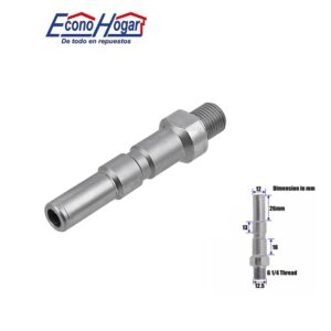 ADAPTADOR DE LANZA HIDROLAVADORA ITALIAN NILFISK 1/4 MACHO
