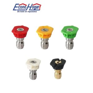 JUEGO DE BOQUILLA HIDROLAVADORA GASOLINA 5 COLORES