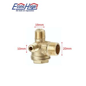 VALVULA DE RETENCION 10X19X20 COMPRESOR DE AIRE