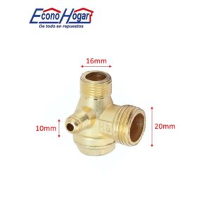 VALVULA DE RETENCION 10X16X20 COMPRESOR DE AIRE