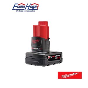 BATERIA MILWAUKEE M12 XC REDLITHIUM 6.0AH