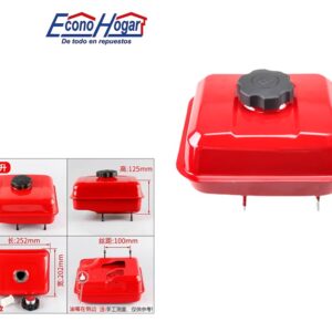 TANQUE GASOLINA MOTOR HONDA GX160 ROJA