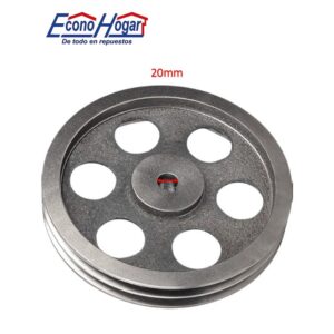 POLEA METAL DOBLE TIPO A 20mm X 12" PULGADA