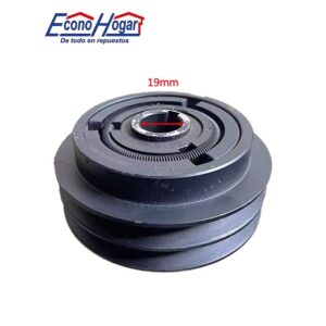 CLUTCH Y POLEA DOBLE TIPO A 19mm X 130mm