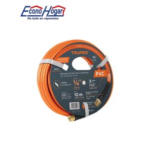MANGUERA PARA COMPRESOR DE AIRE PVC 1/4 10metros 300PSI