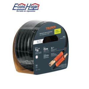 MANGUERA PARA COMPRESOR DE AIRE HULE 3/8 15metros 300PSI