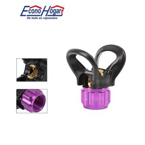 BOQUILLA DE PISTOLA PINTAR MORADO NEGRO