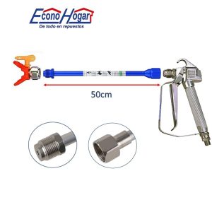 TUBO EXTENSION DE PISTOLA PINTAR 50cm 20" AZUL