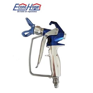 PISTOLA DE PINTAR PROFESIONAL AZUL PLATEADO 248BAR 3600PSI 3PZ
