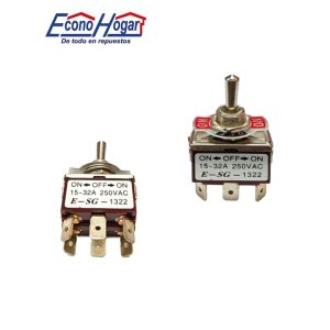 SWITCH ON-OFF-ON 15-32A 250V 6 TERMINAL