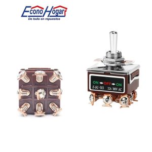 SWITCH ON-OFF-ON 32A 250V 9 TERMINAL