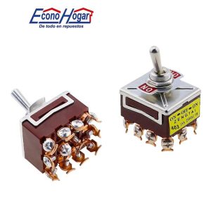 SWITCH ON-ON 10A 380V,15A 250V 12 TERMINAL