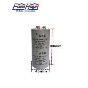 CAPACITADOR DE ARRANQUE DE MOTOR 125V 500mfd 500uf