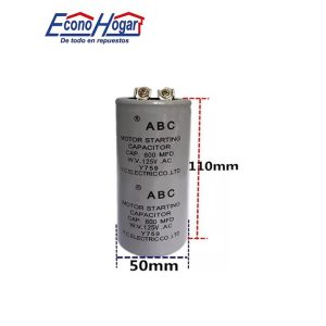CAPACITADOR DE ARRANQUE DE MOTOR 125V 800mfd 800uf